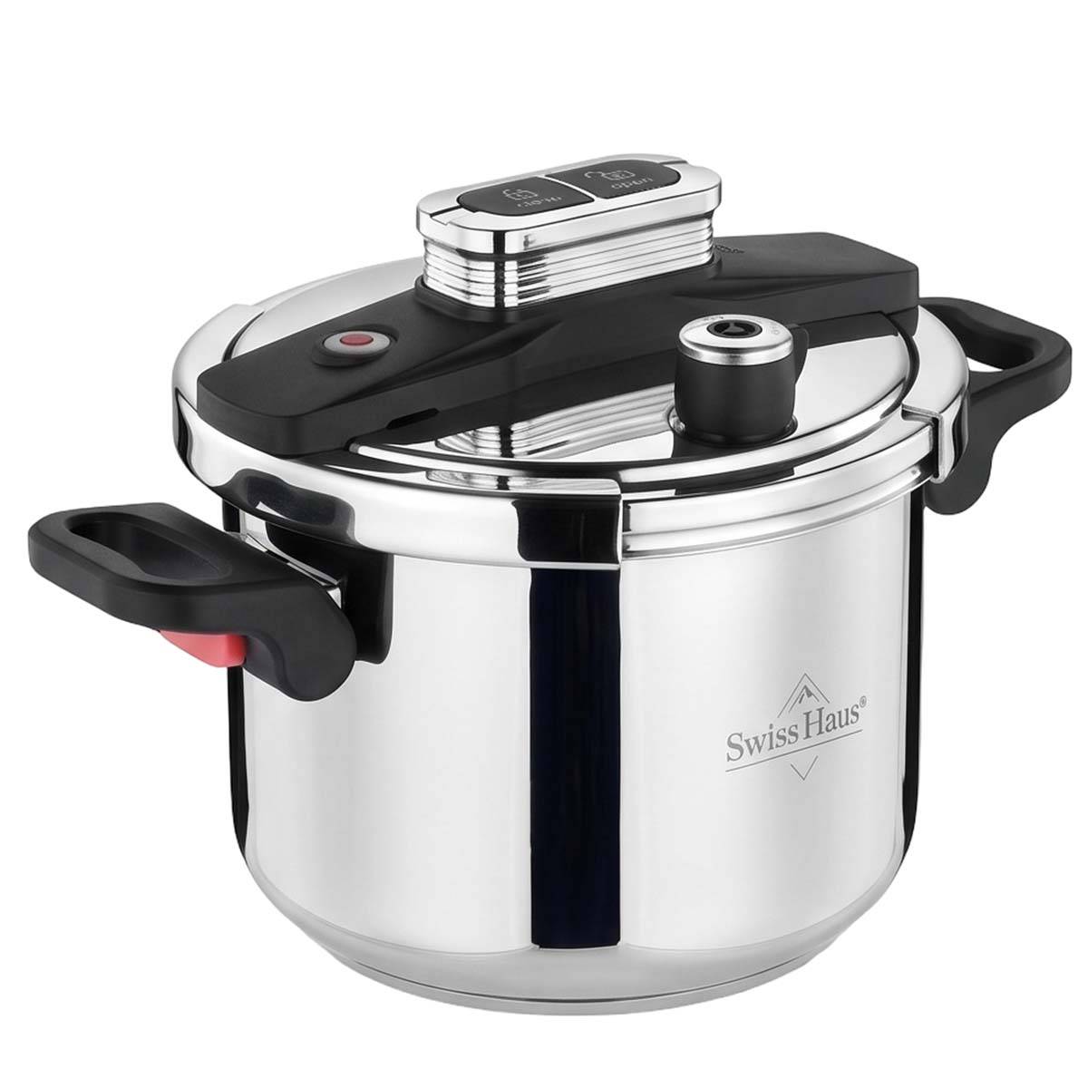 Autocuiseur en Acier Inoxydable 6L avec Poignée Rabattable Fond Triple Couche-4