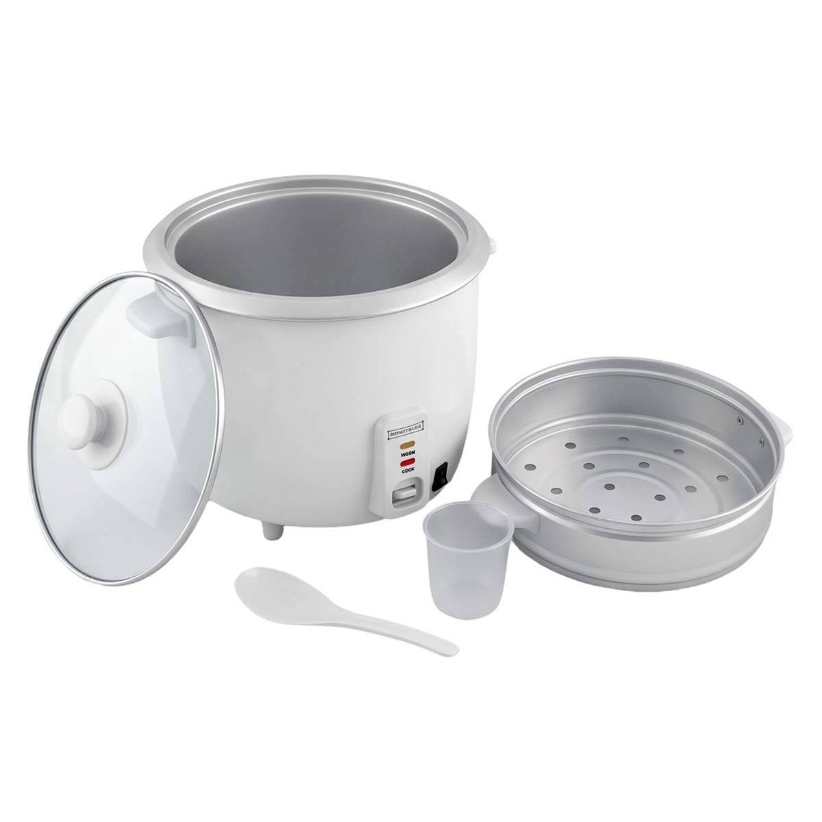 Cuiseur à Riz Électrique 1.8L 700W avec Fonction Vapeur et Chauffage 3D-1