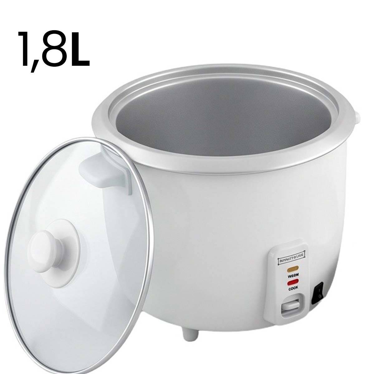 Cuiseur à Riz Électrique 1.8L 700W avec Fonction Vapeur et Chauffage 3D-3