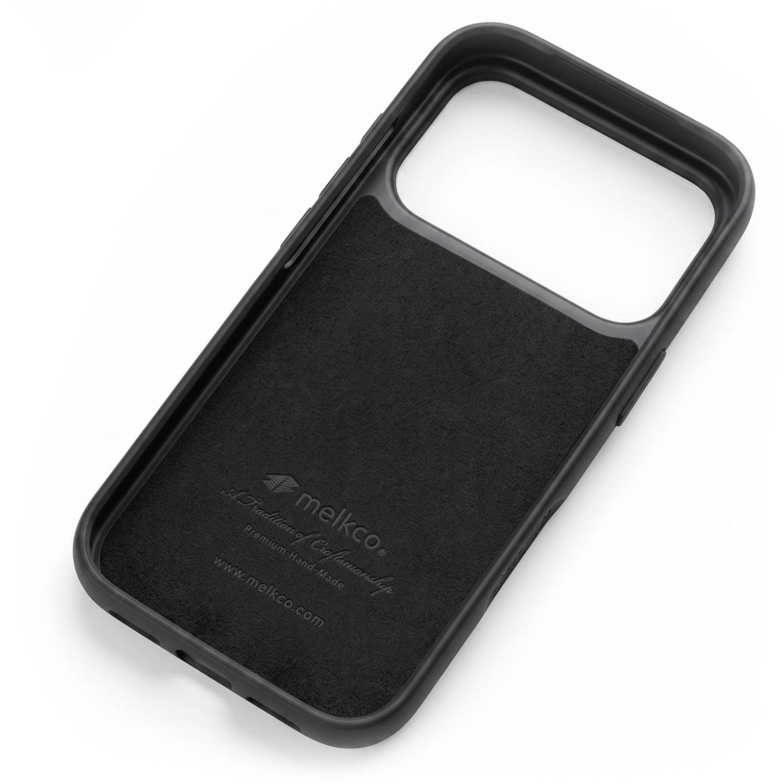 Coque pour iPhone 17 Pro Renforcée en Cuir Grainé avec Bords Surélevés-4