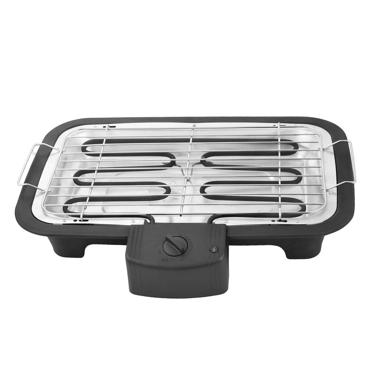 Barbecue Électrique 2000W Thermostat Réglable avec Grille Inoxydable-0