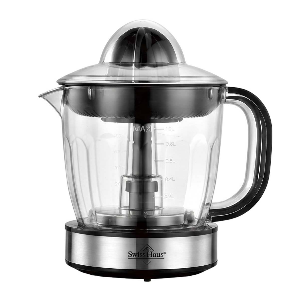 Presse-Agrumes Électrique 40W Capacité 1L avec 2 Cônes Amovibles-0
