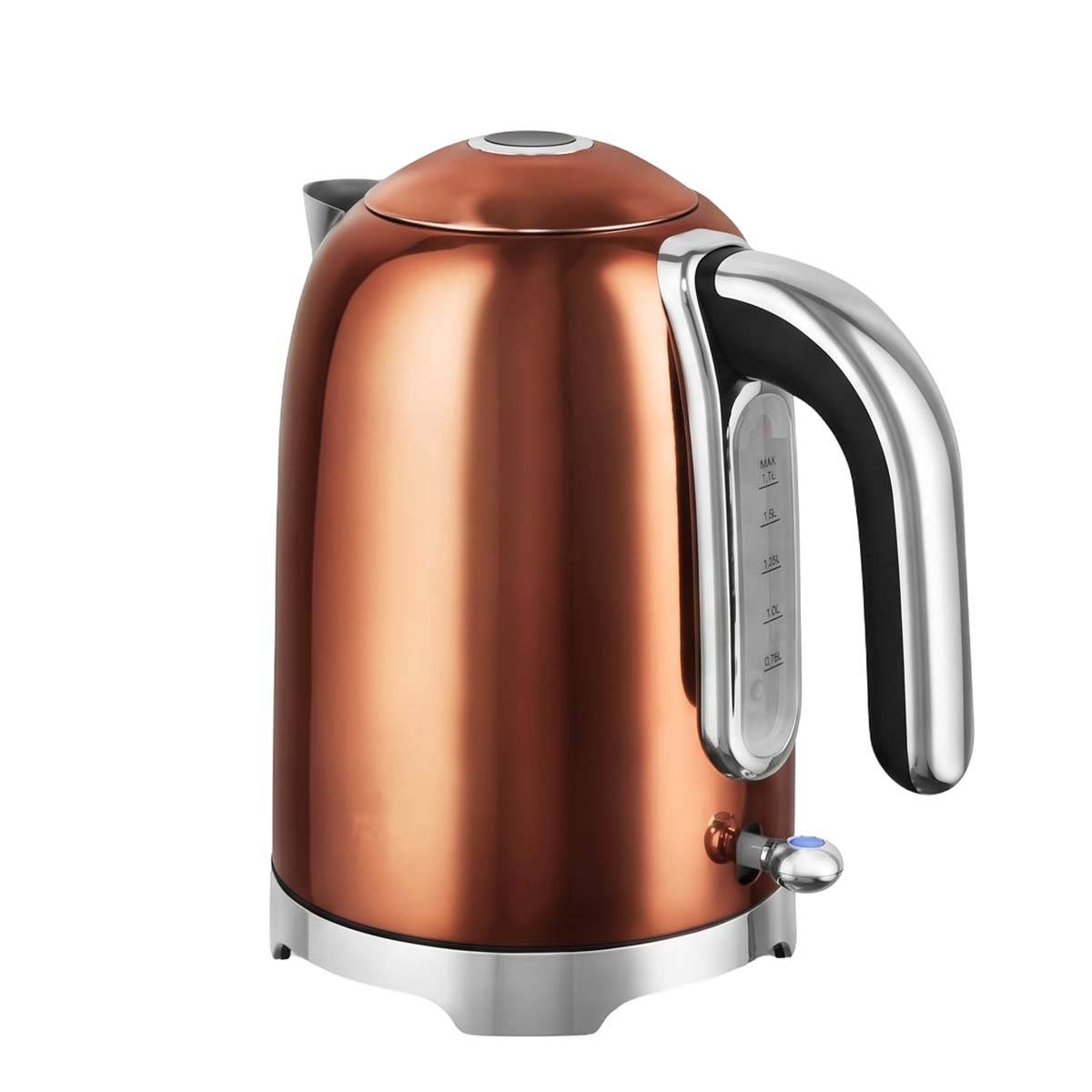 Bouilloire Électrique 1.7L 2200W Inoxydable avec Base Rotative Sans Fil 360°-0