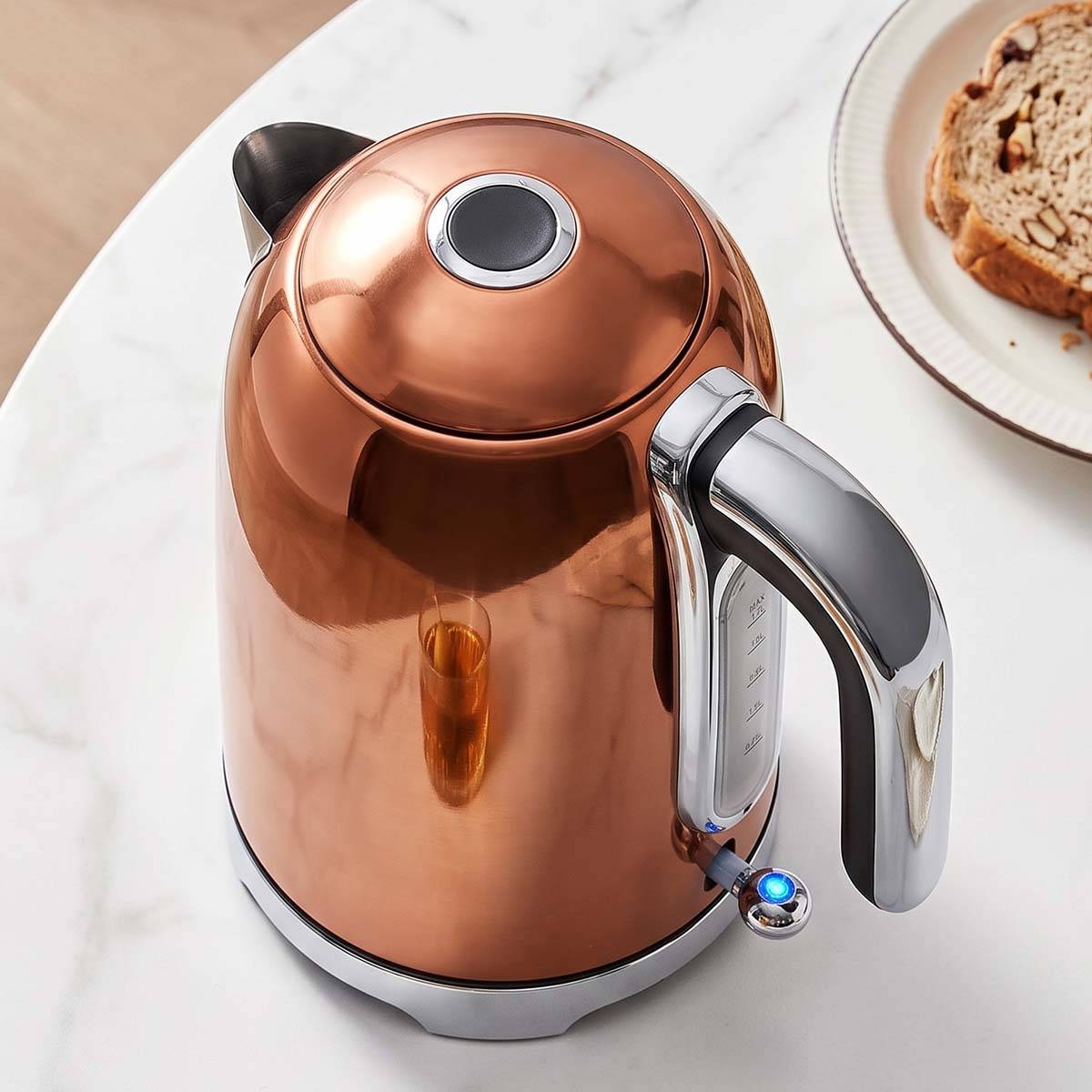 Bouilloire Électrique 1.7L 2200W Inoxydable avec Base Rotative Sans Fil 360°-2