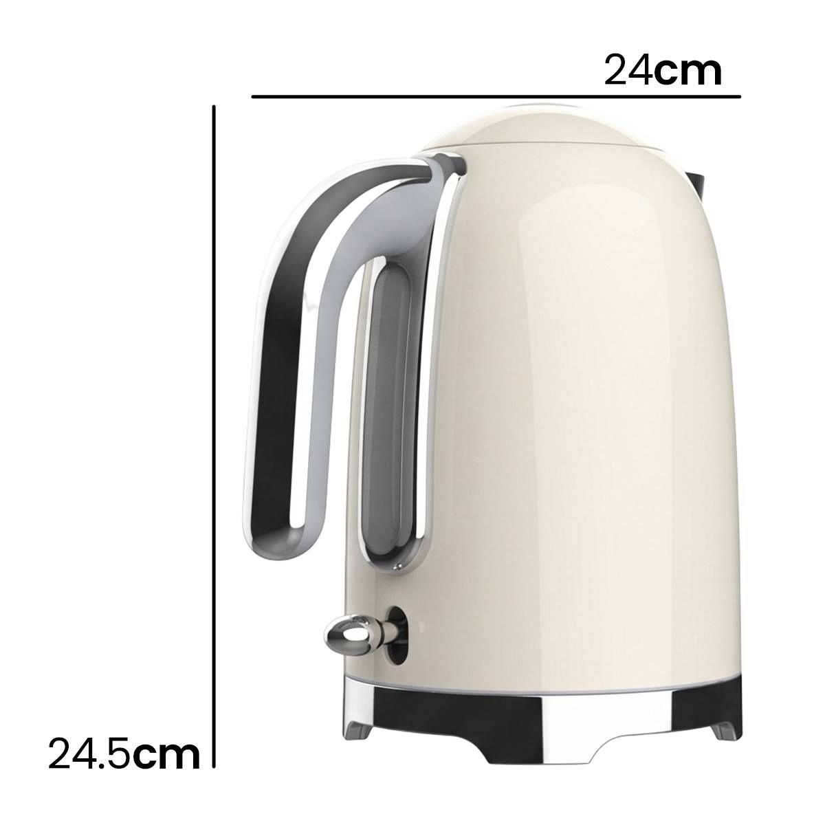 Bouilloire Électrique 1.7L 2200W Inoxydable avec Base Rotative Sans Fil 360°-3