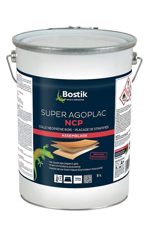 Colle néoprène Agoplac Super NCP bidon 5l - BOSTIK - 30604798-0