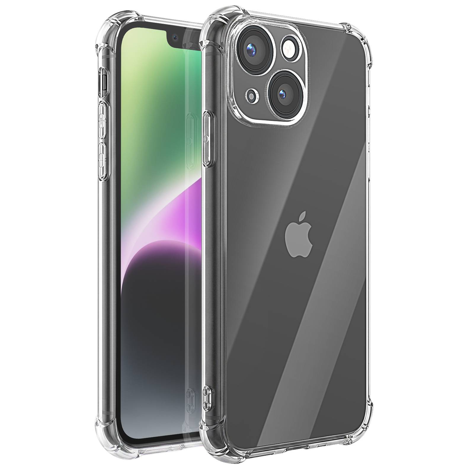 Coque pour iPhone 14 en Silicone Souple Antichoc avec Coins Renforcés-0