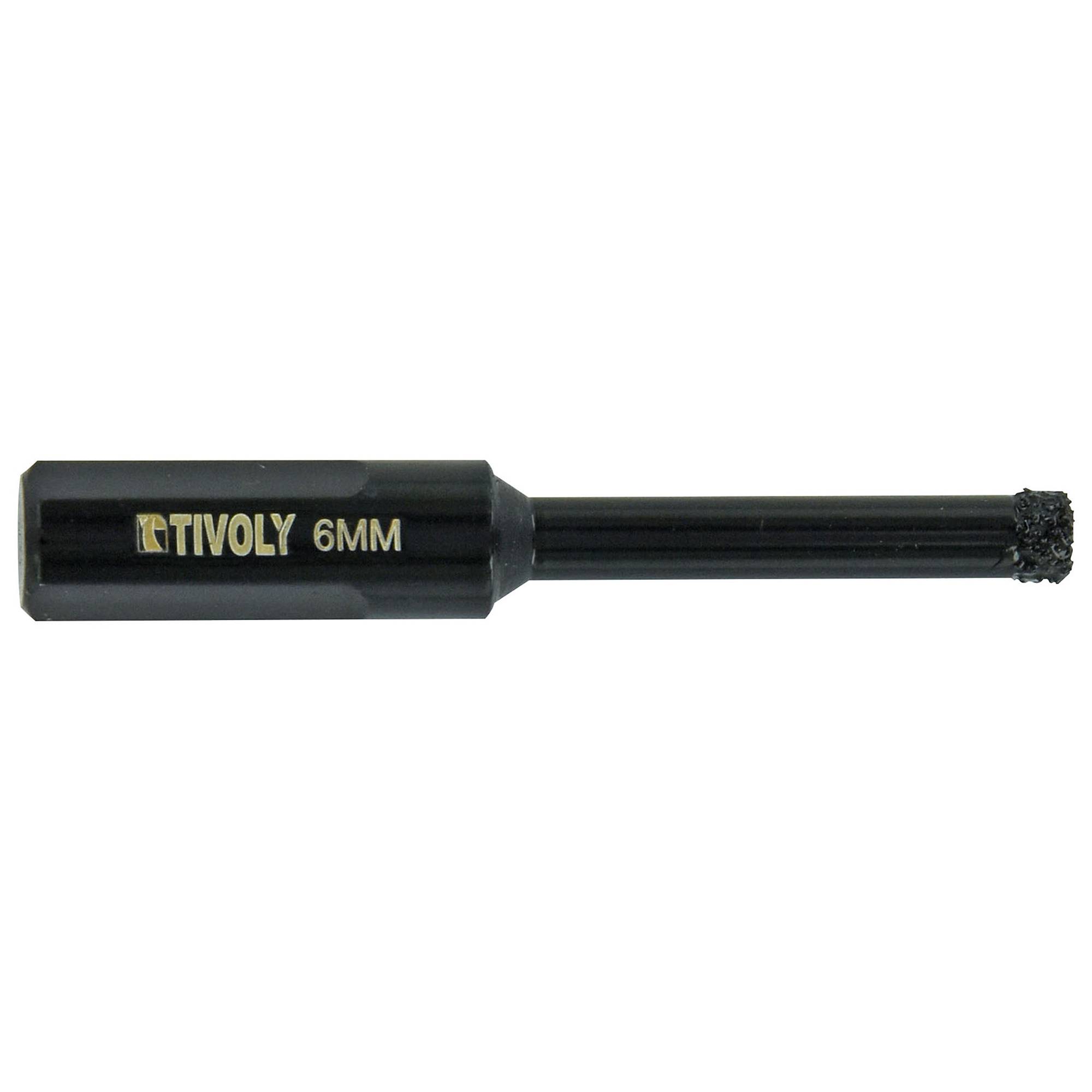 Tivoly – Foret diamant à eau brasé queue cylindrique à méplats Ø 6 mm L 65 mm-0