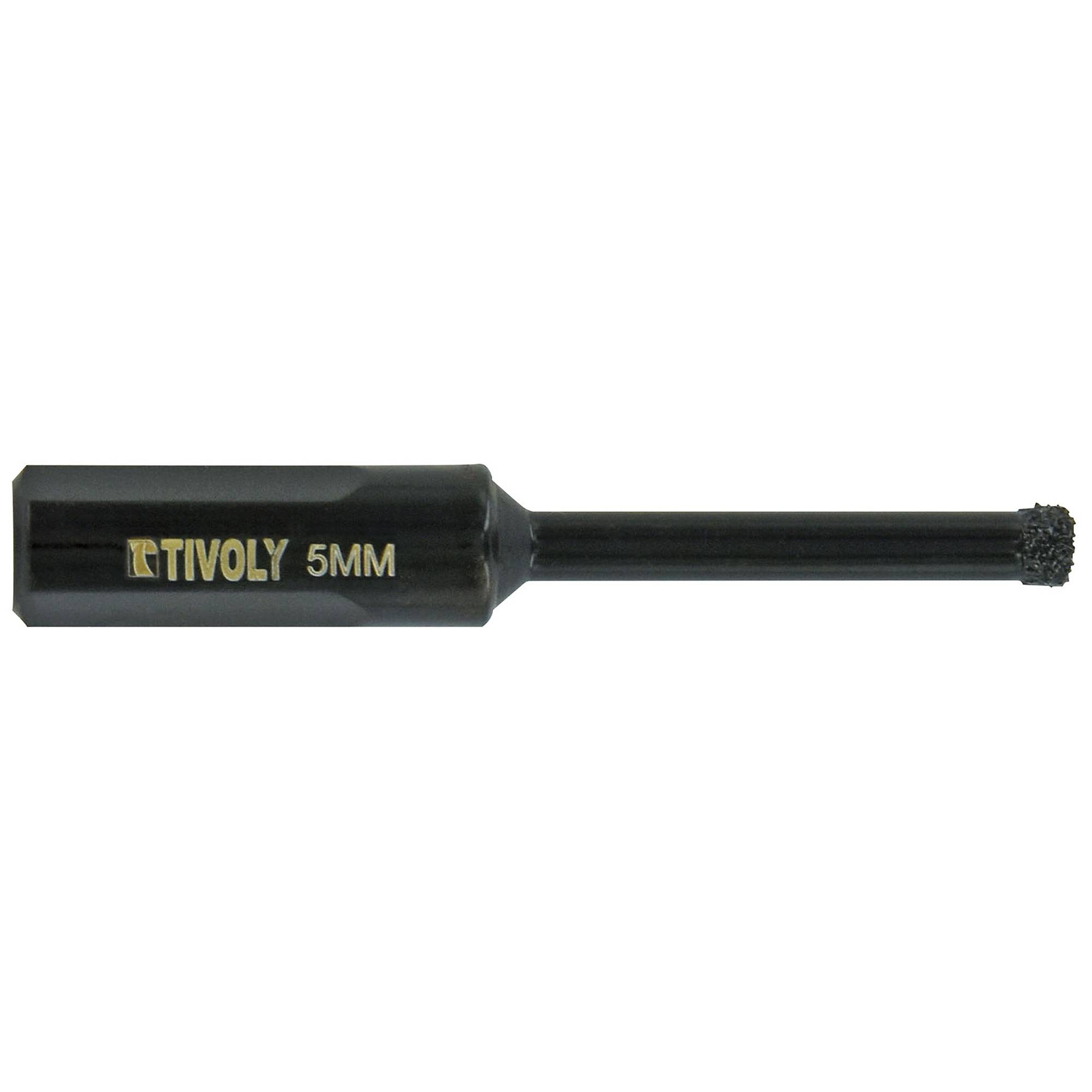 Tivoly – Foret diamant à eau brasé queue cylindrique à méplats Ø 5 mm L 65 mm-0