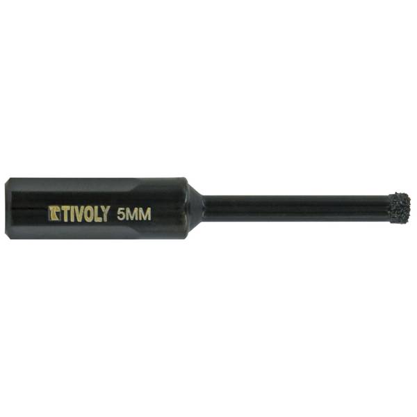 Tivoly – Foret diamant à eau brasé queue cylindrique à méplats Ø 5 mm L 65 mm