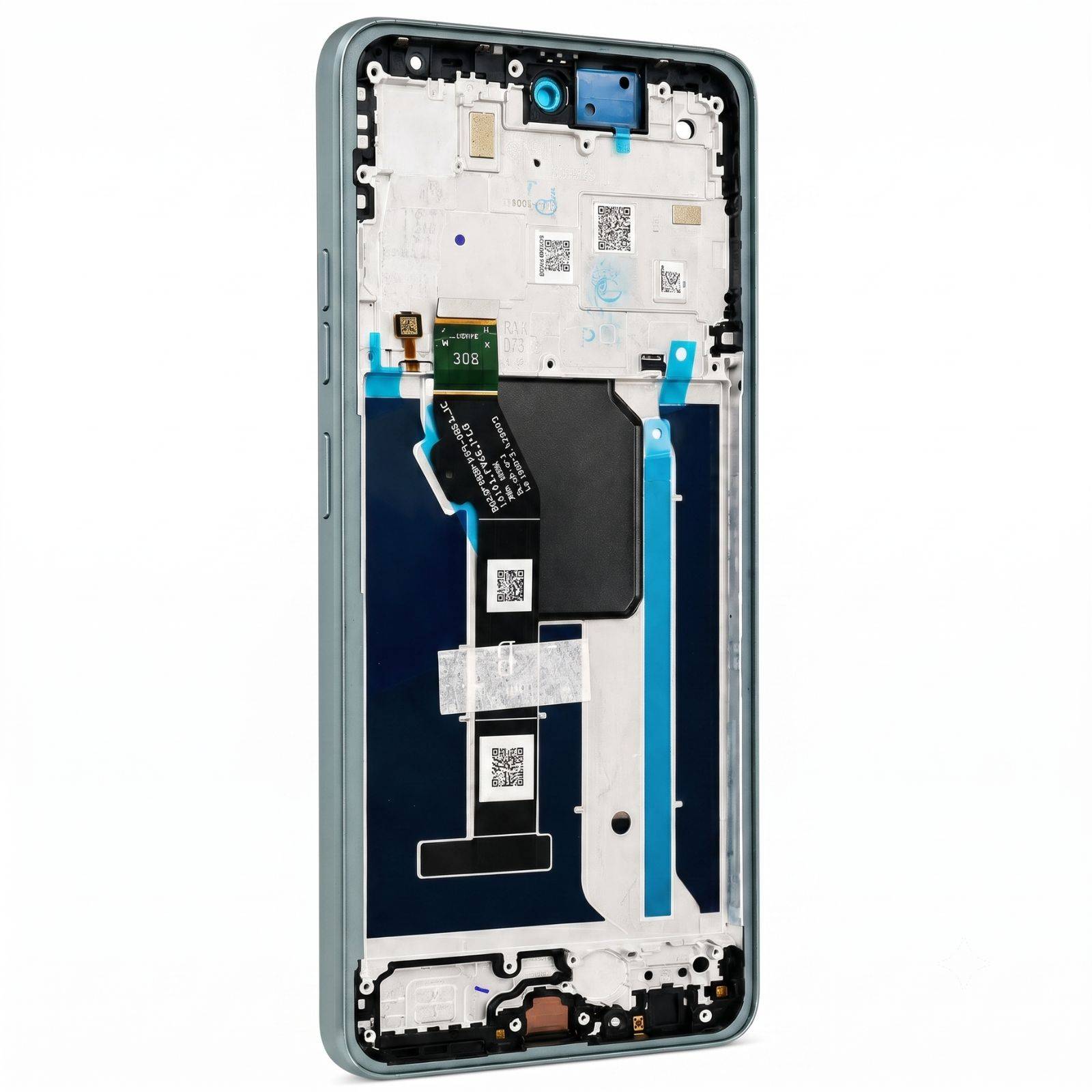 Bloc Écran LCD avec Châssis pour Motorola Moto G56 Service Pack-0