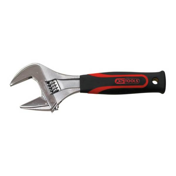 KS Tools - Clé à molette ouverture large manche bi-matière - 36 mm, 8'' - L.205 mm
