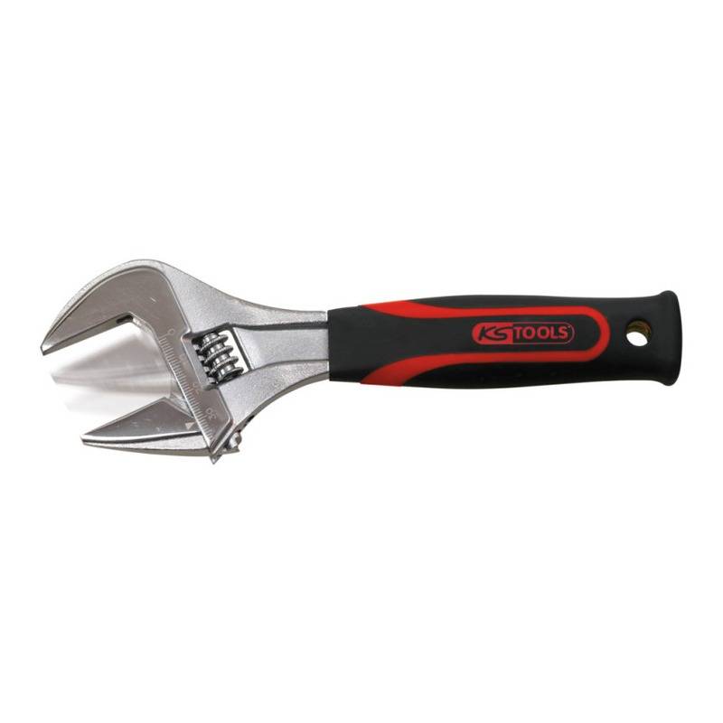 KS Tools - Clé à molette ouverture large manche bi-matière - 36 mm, 8'' - L.205 mm-2