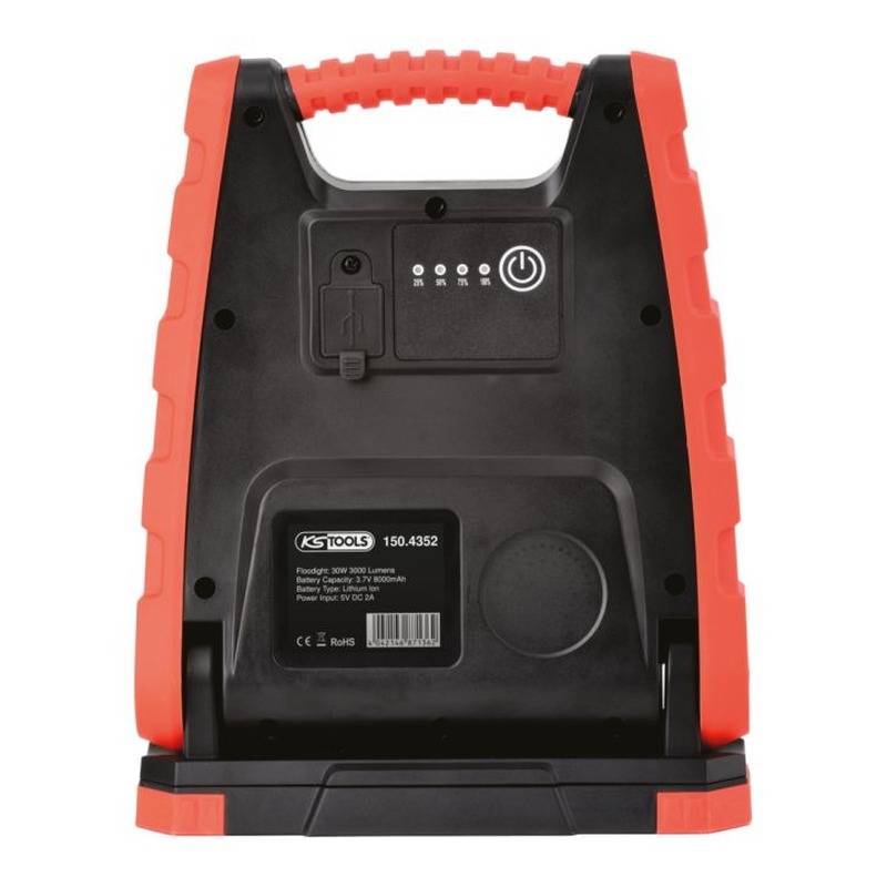 KS Tools - Projecteur mobile rechargeable à LED - 30W 3000 Lumens-2