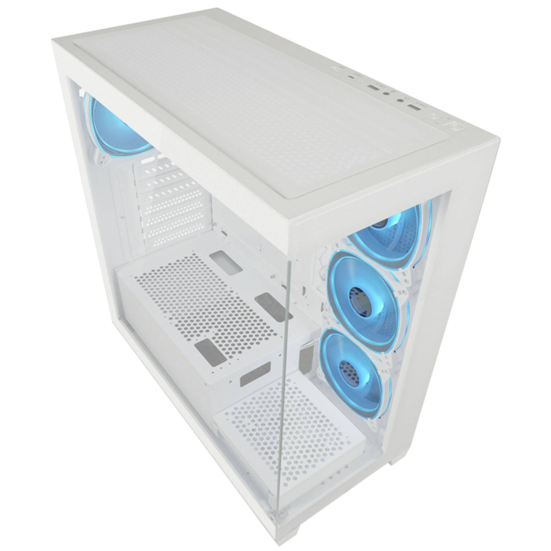 LC-Power LC-715W-ON, Midi Tower, PC, Blanc, ATX, micro ATX, Mini-ITX, Métal, Plastique, Verre trempé, Gaming-3