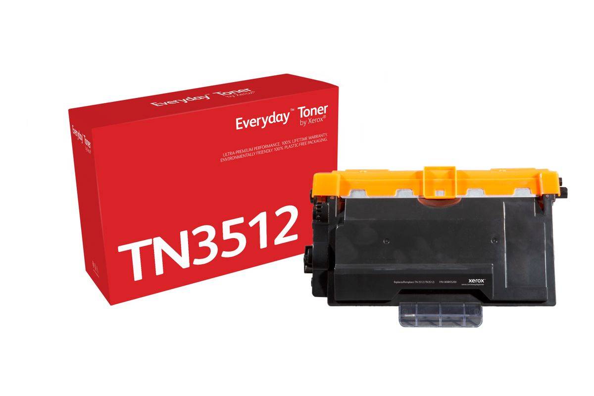 Toner Noir Everyday™ de compatible avec Brother TN3512, Très haute capacité, 12000 pages, Noir-0