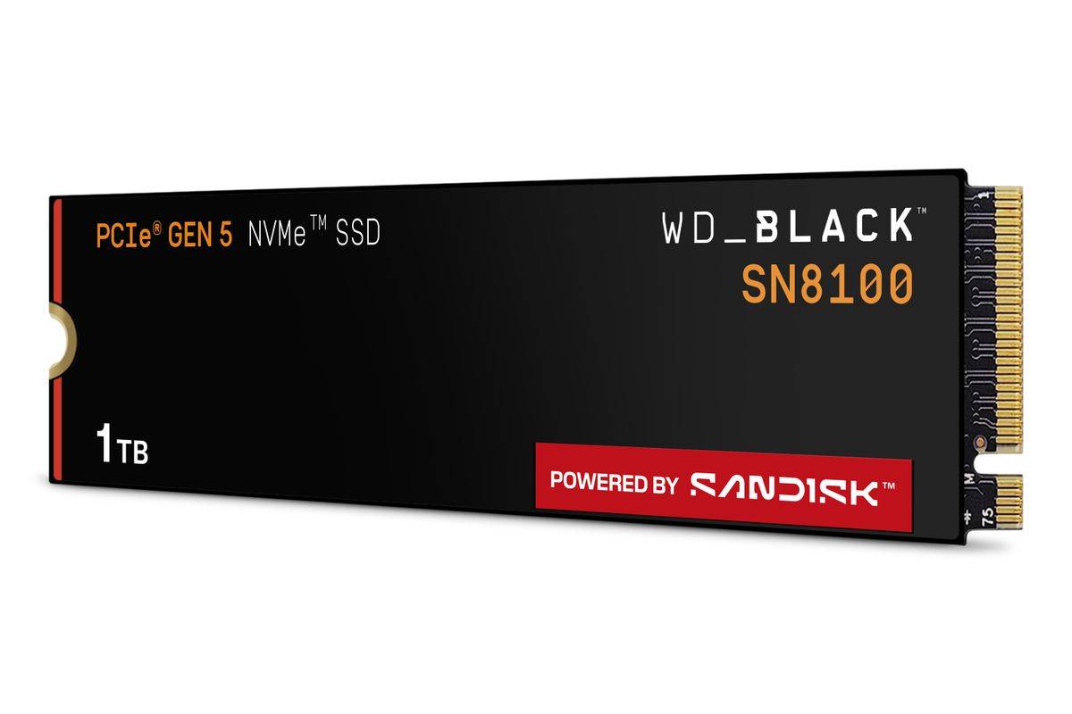 Western Digital Black WD_BLACK SN8100 NVMe, 1 To, M.2, 14900 Mo/s-2