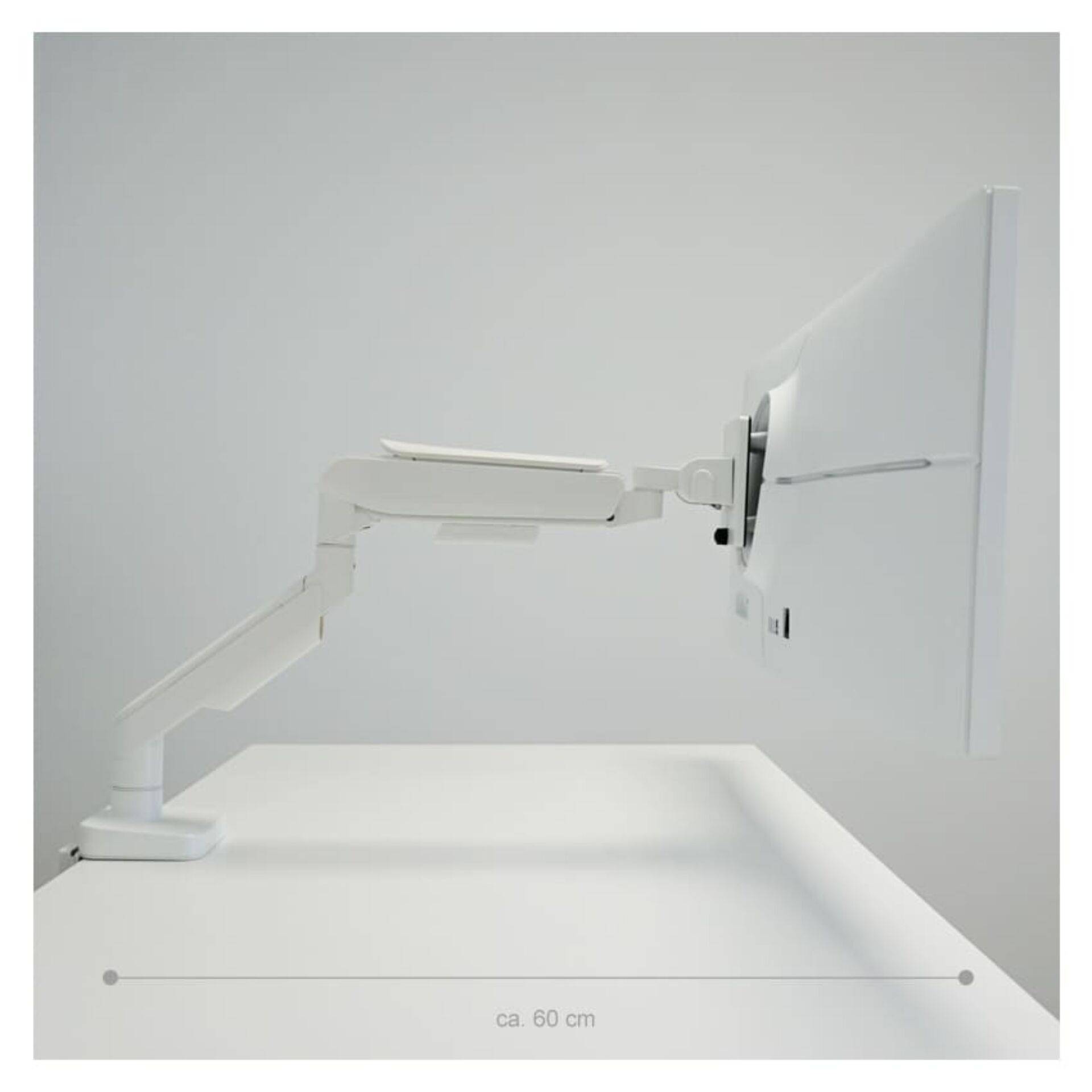 LC-Power LC-EQ-A49W, Pince, 20 kg, 43,2 cm (17"), 124,5 cm (49"), 100 x 100 mm, Blanc-2