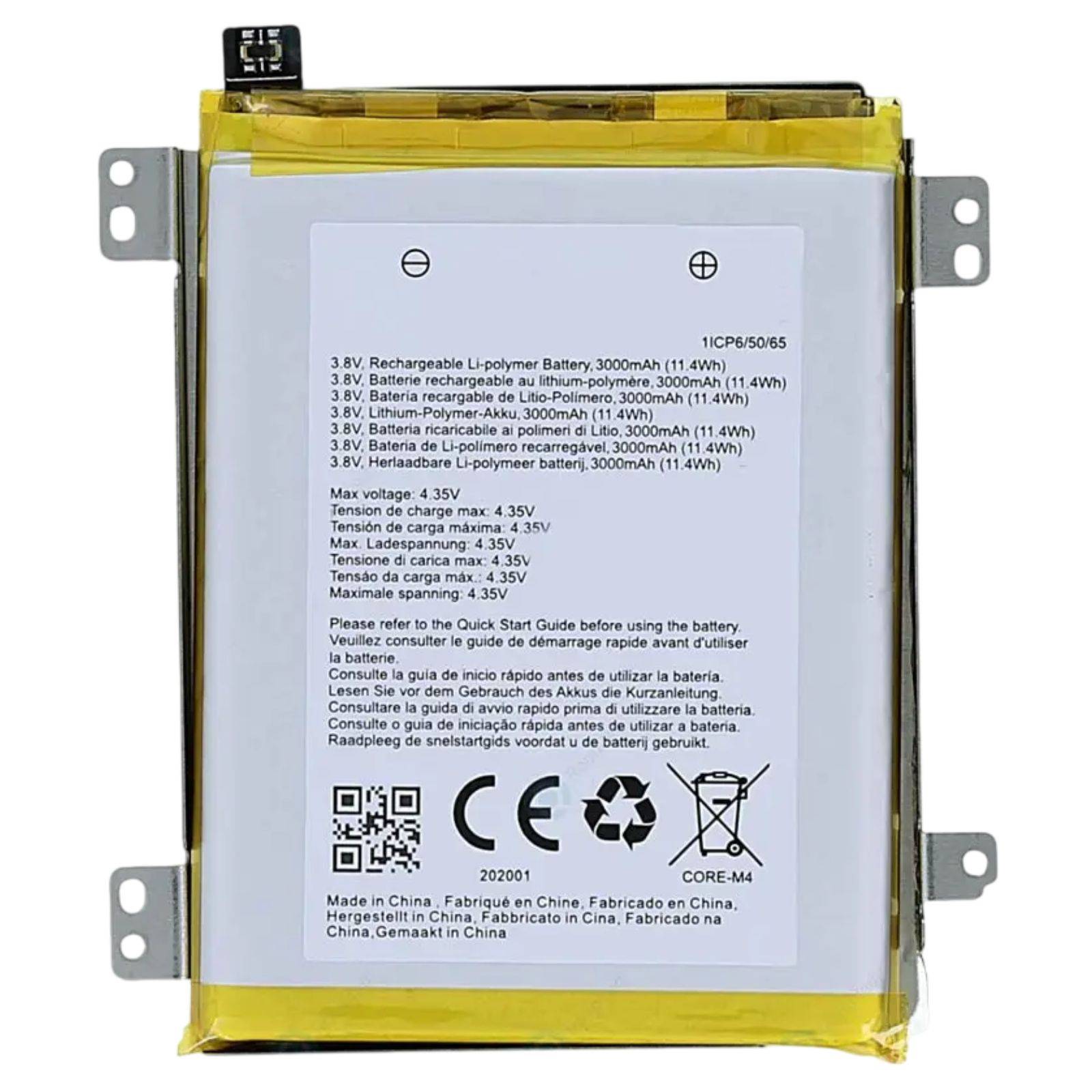 Batterie Interne Compatible pour Crosscall Core M4 Li-Po 3000mAh-0