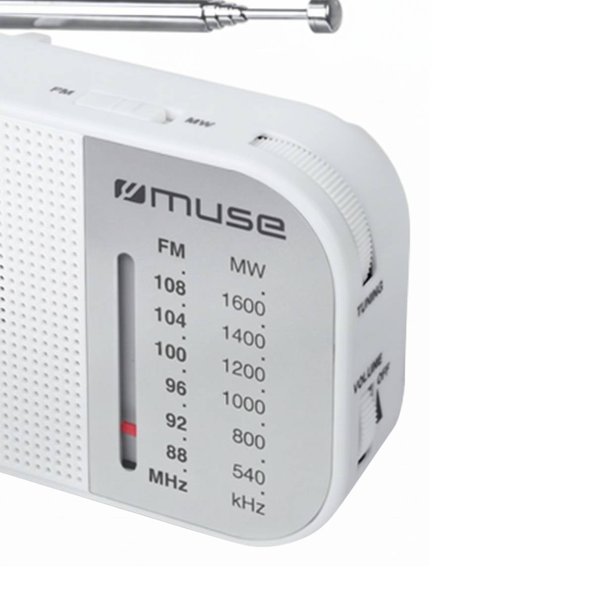 Radio Portable de Poche Analogique FM / MW Muse M-025RW avec Haut-Parleur-2