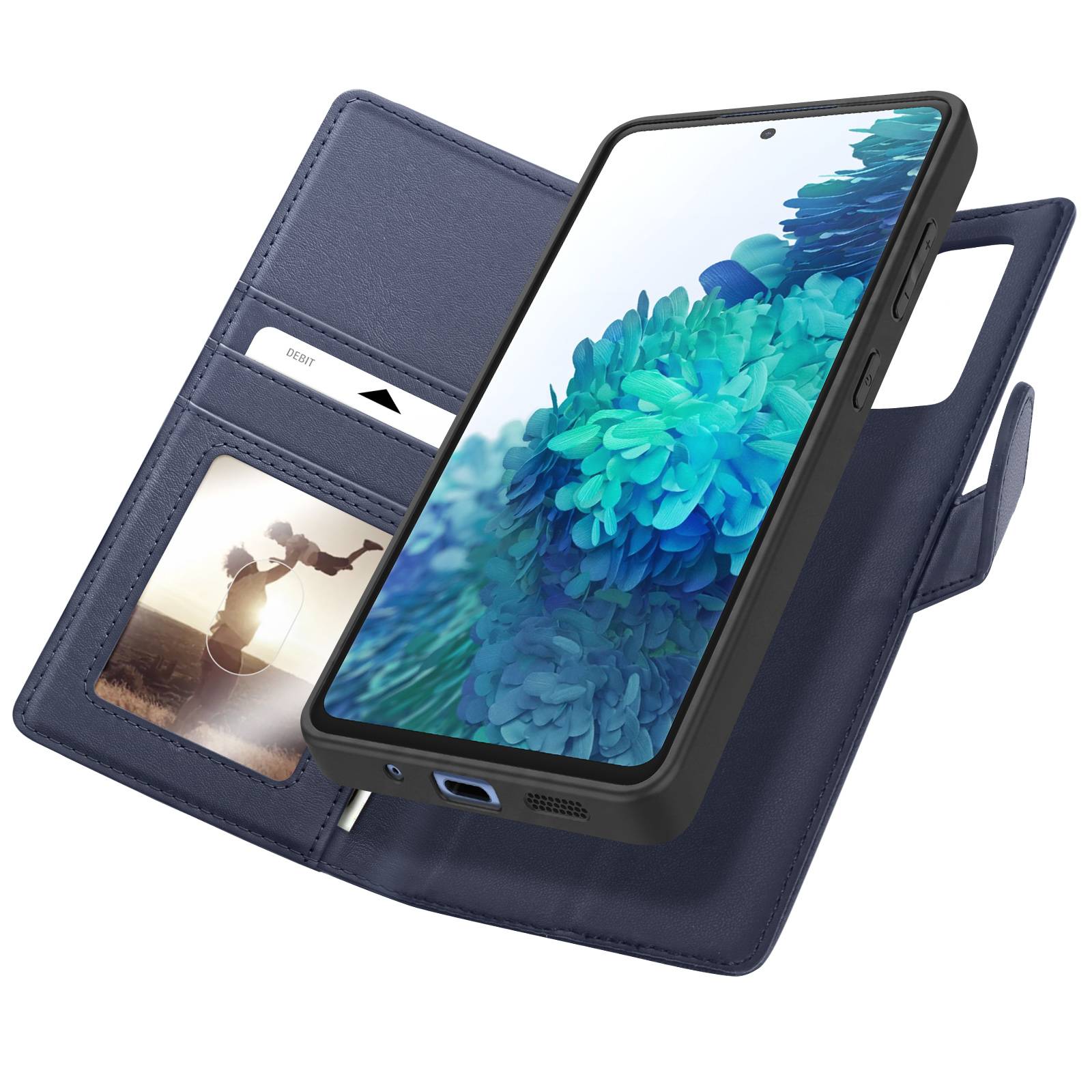 Étui Portefeuille pour Galaxy S20 Protection Anti-RFID avec Coque Détachable-0