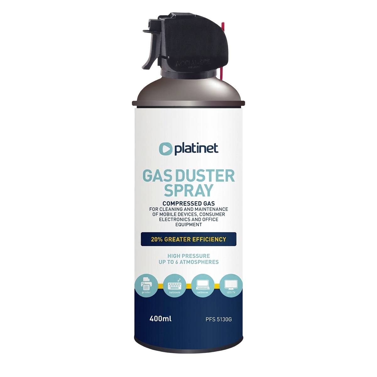 Spray d'Air Comprimé Dépoussiérant 400 ml pour Matériel Informatique-0