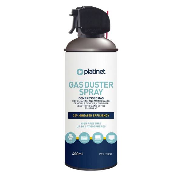 Spray d'Air Comprimé Dépoussiérant 400 ml pour Matériel Informatique