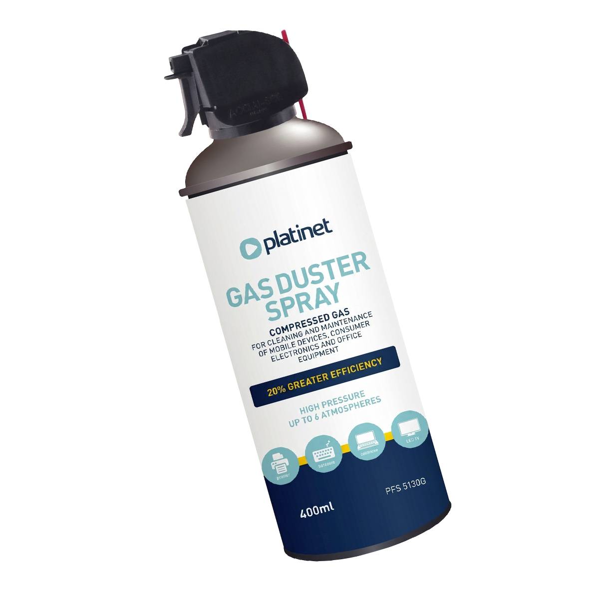 Spray d'Air Comprimé Dépoussiérant 400 ml pour Matériel Informatique-1