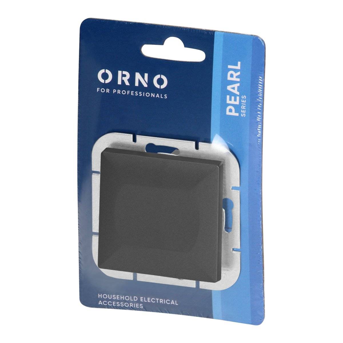 Interrupteur Mural Simple Encastré 10A - Noir mat - SILAMP-1