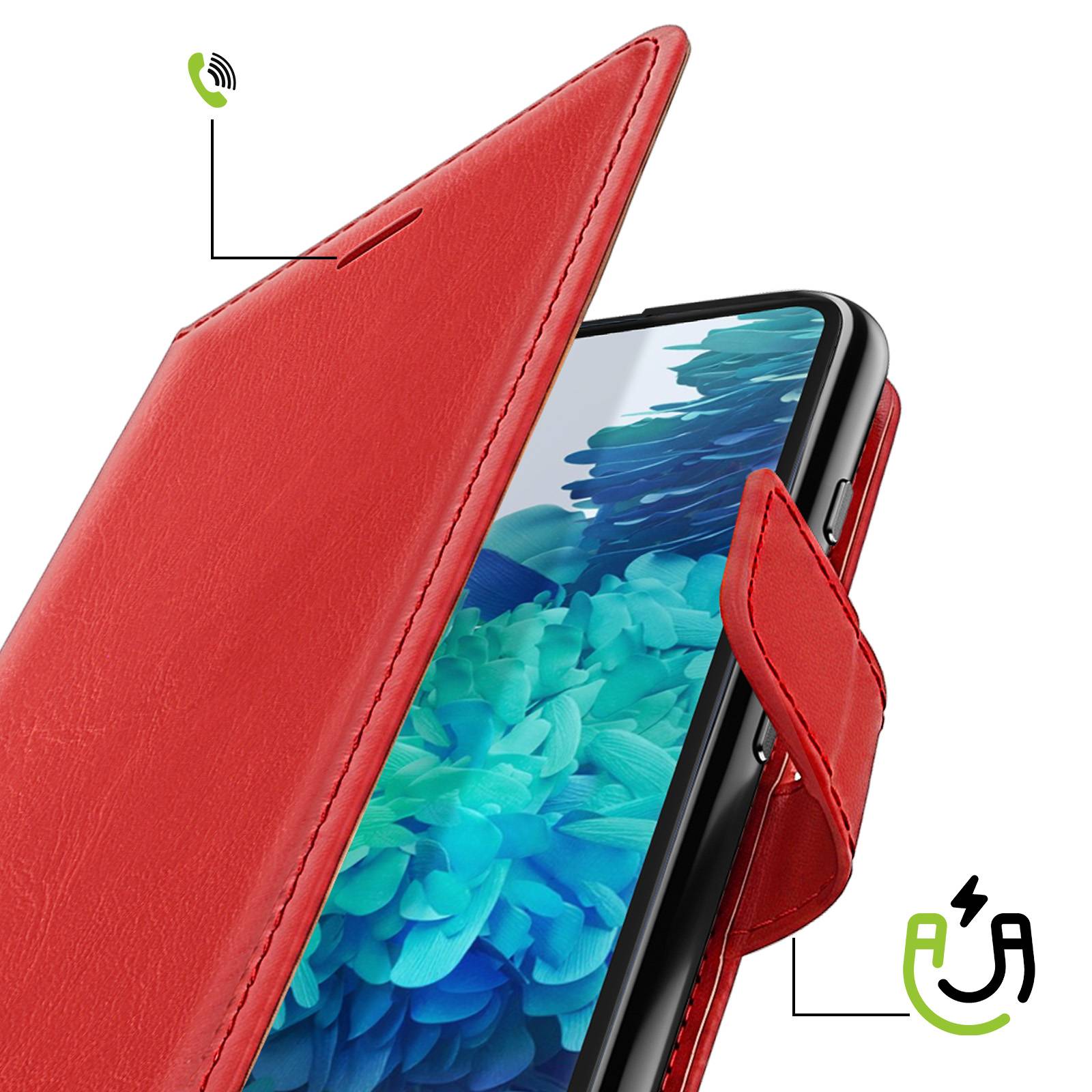 Étui Portefeuille pour Samsung Galaxy S20 FE avec Dragonne et Support Vidéo-2