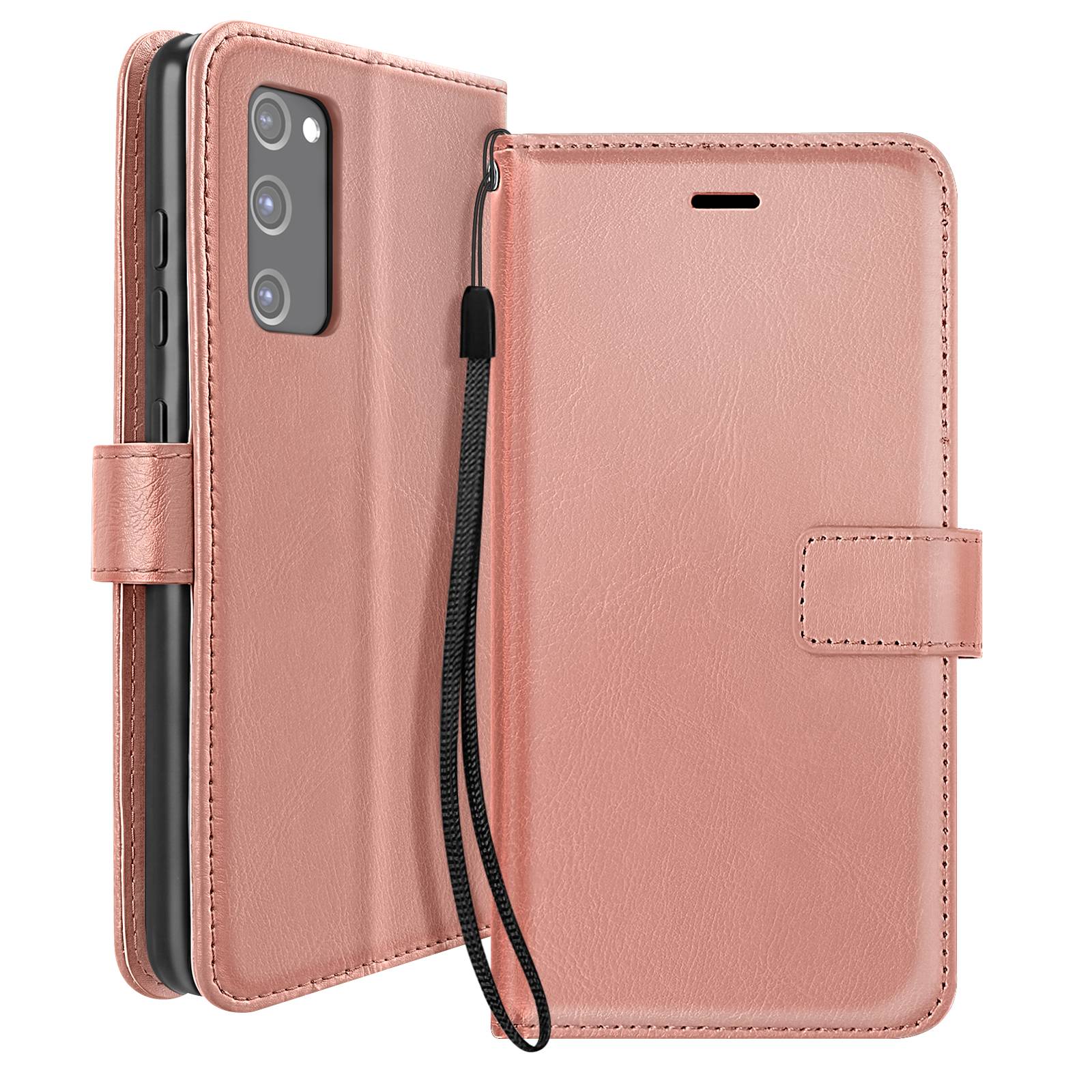 Étui Portefeuille pour Samsung Galaxy S20 FE avec Dragonne et Support Vidéo-0