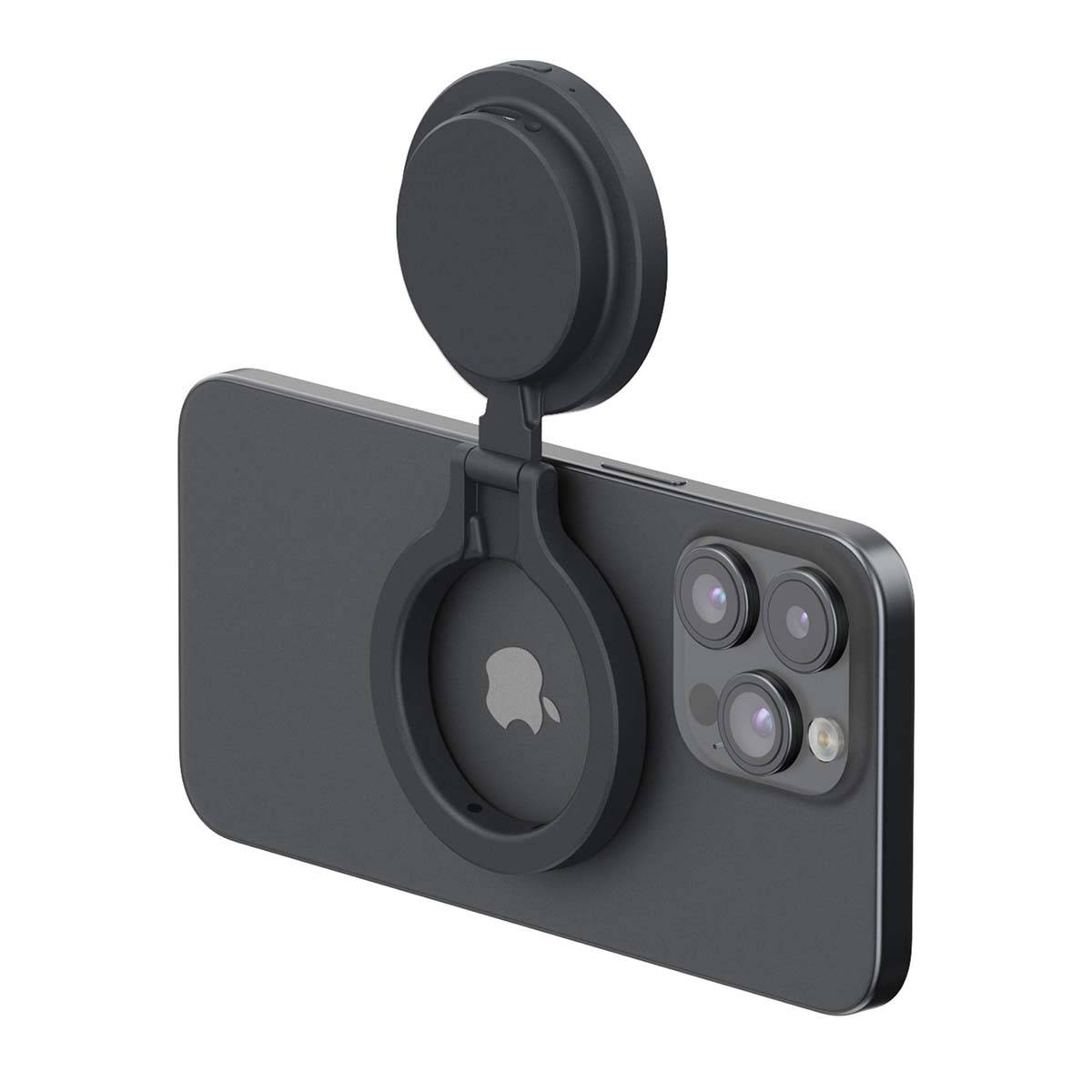 Support Magnétique pour Smartphone avec Miroir Intégré et Éclairage LED-2