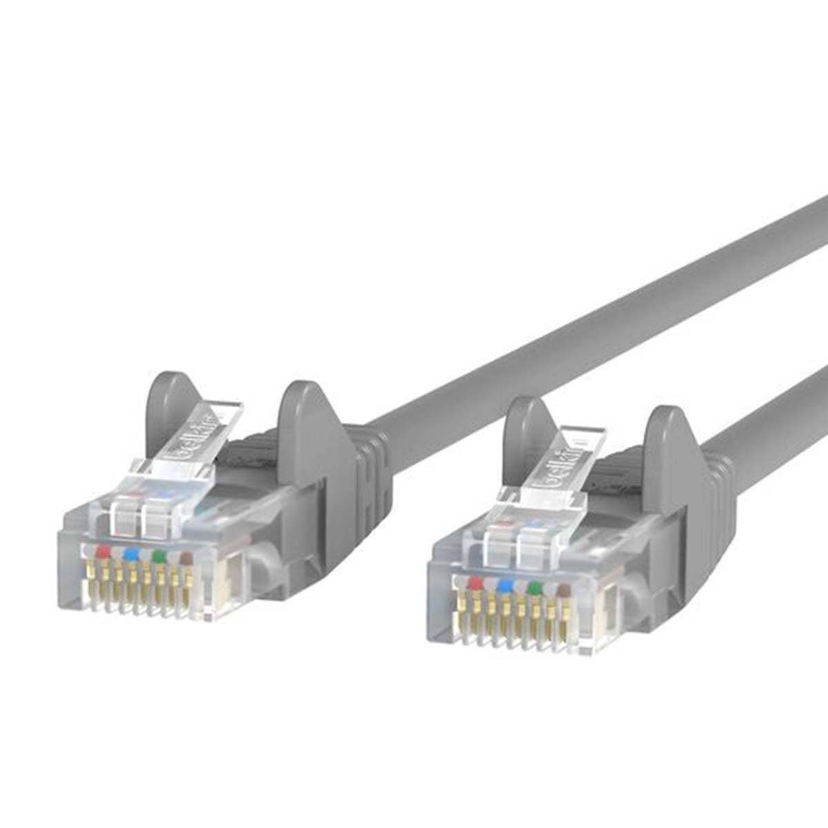 Belkin A3L981BT10M-H-S RJ45 Câble réseau, câble patch CAT 6 S/FTP 10.00 m gris avec cliquet d'encastrement 1 pc(s)-1