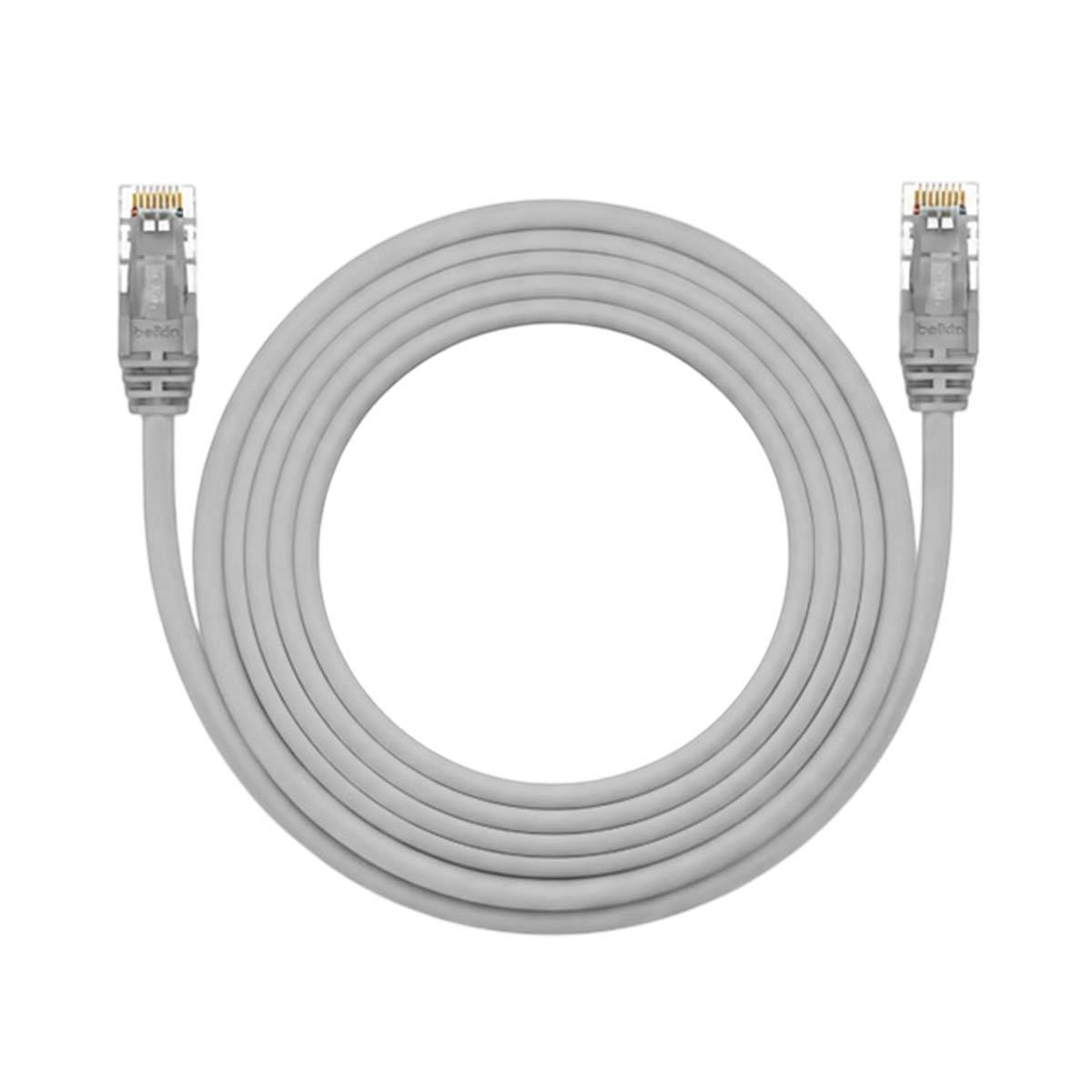 Belkin A3L981BT05M-H-S RJ45 Câble réseau, câble patch CAT 6 S/FTP 5.00 m gris avec cliquet d'encastrement 1 pc(s)-3