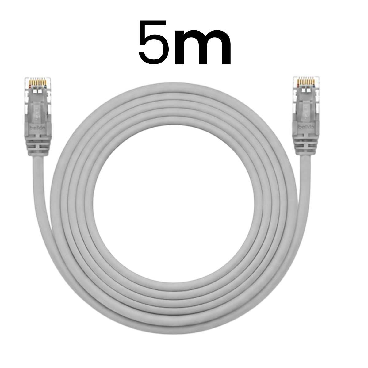 Belkin A3L981BT05M-H-S RJ45 Câble réseau, câble patch CAT 6 S/FTP 5.00 m gris avec cliquet d'encastrement 1 pc(s)-4