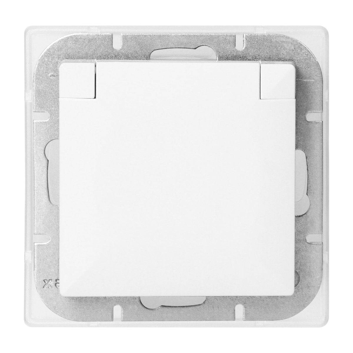 Prise Encastrée 2P+T 16A 250V avec Clapet - Blanc - SILAMP-2