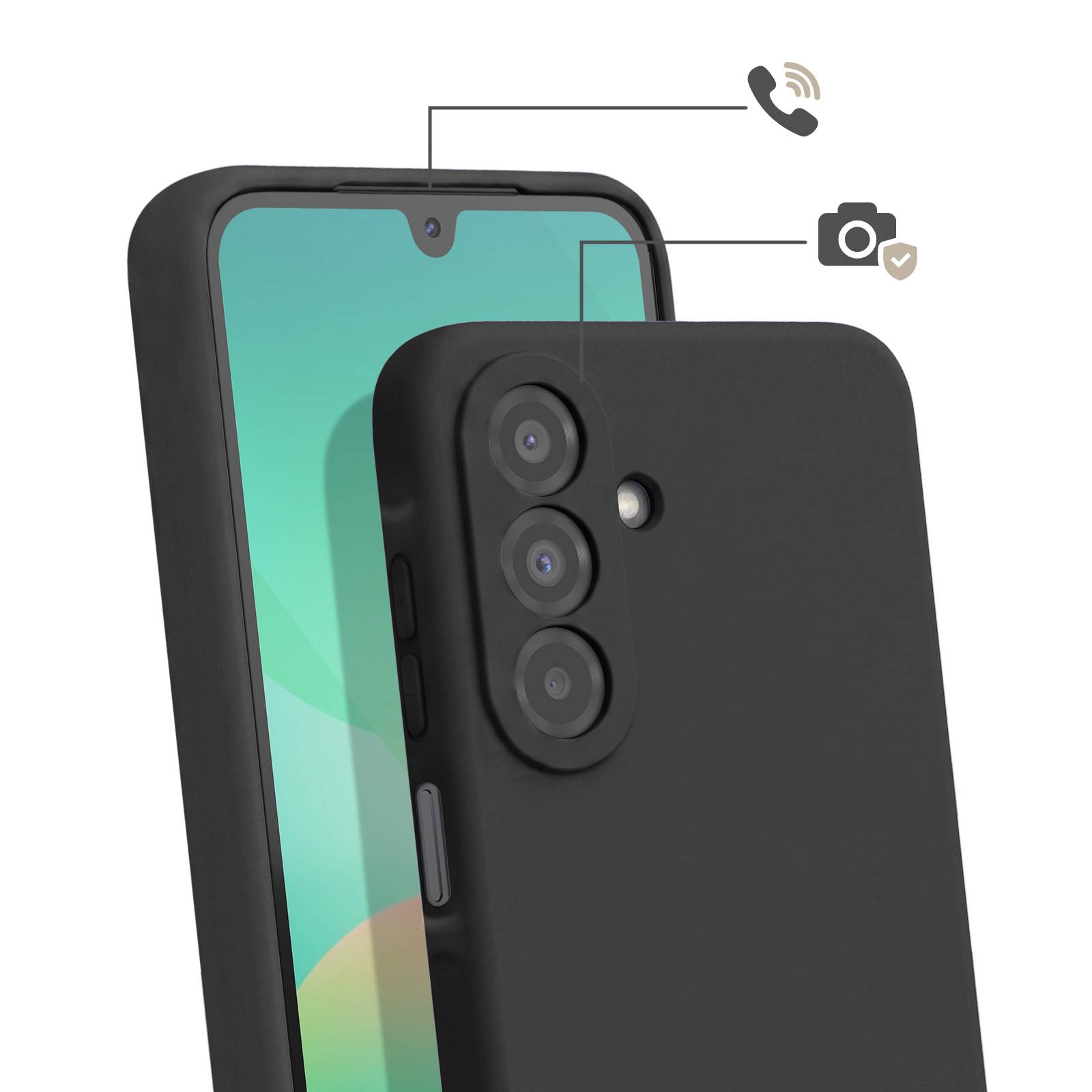 Coque pour Samsung Galaxy A26 en Silicone avec Cordon Tour de Cou-2