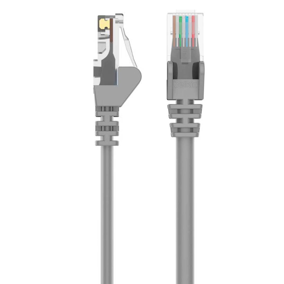Belkin A3L981BT10M-H-S RJ45 Câble réseau, câble patch CAT 6 S/FTP 10.00 m gris avec cliquet d'encastrement 1 pc(s)-3