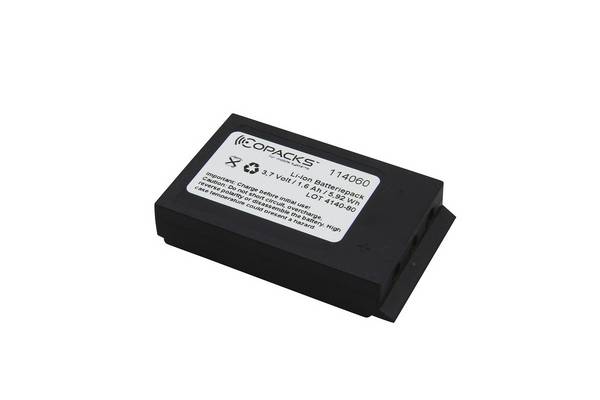 Batterie Li-Ion CoPacks compatible avec les radiocommandes Akerstrom 933719-000, AB11R, AB1504 et RAK37 - 3,7 V 1600...