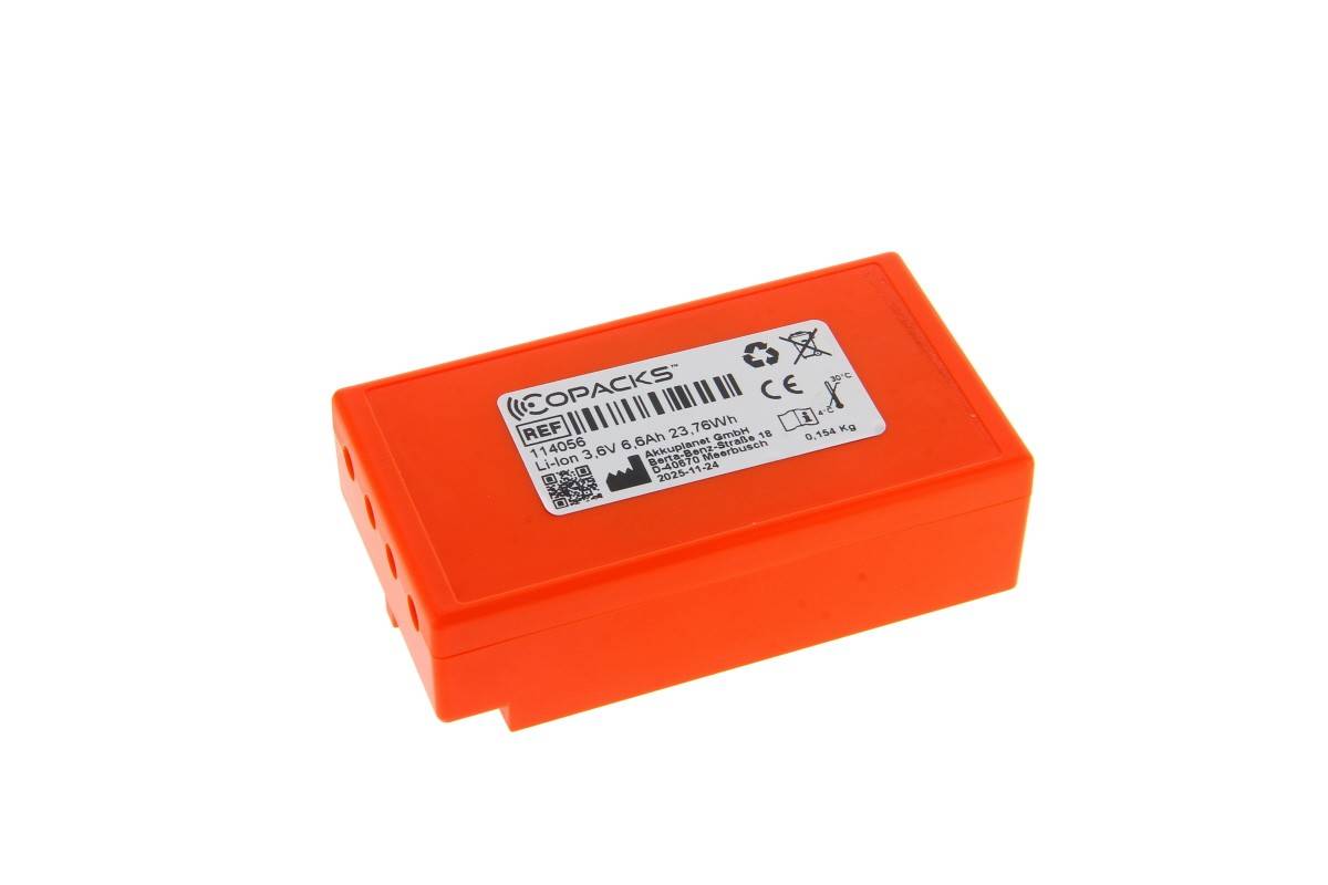 Batterie Li-ion CoPacks compatible avec HBC Funk Technos A - BA405130 BA405131 BA4051L1 - 3,6 V 6600 mAh 89,8 x 47,9...-1
