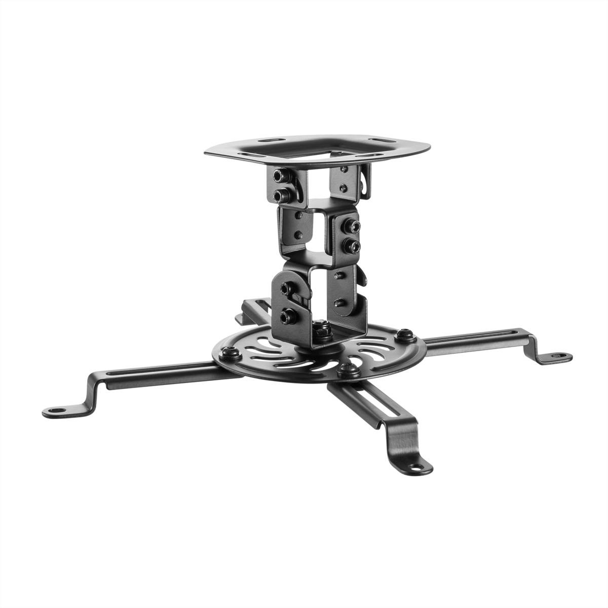 VALUE Support pour projecteur, fixation sous plafond, jusqu'à 13,5 kg, noir-0