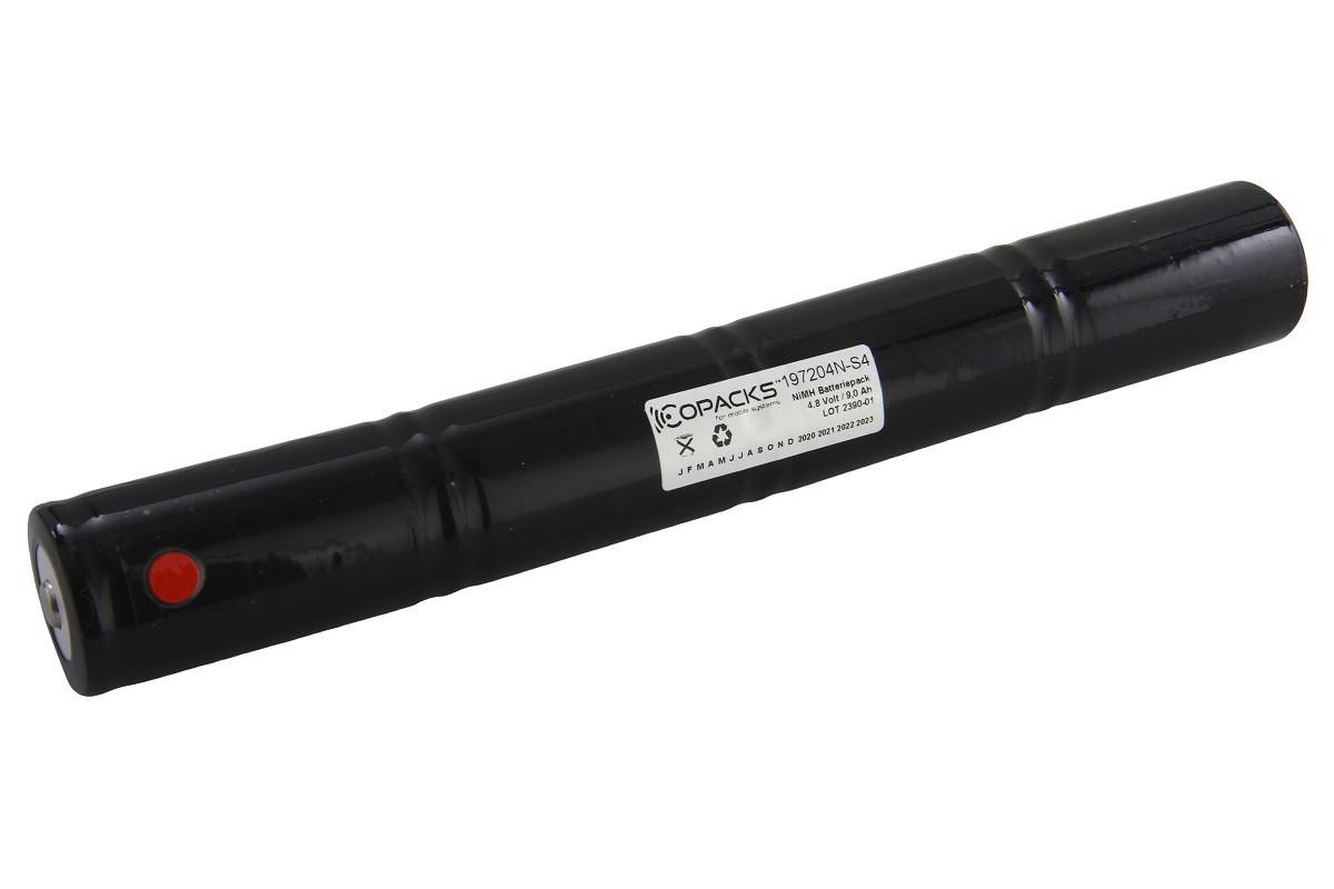 Pile NiMH CoPacks pour éclairage de secours et de sécurité - Format D - Pile grand public - 4,8 V 9000 mAh 240 x 34...-0