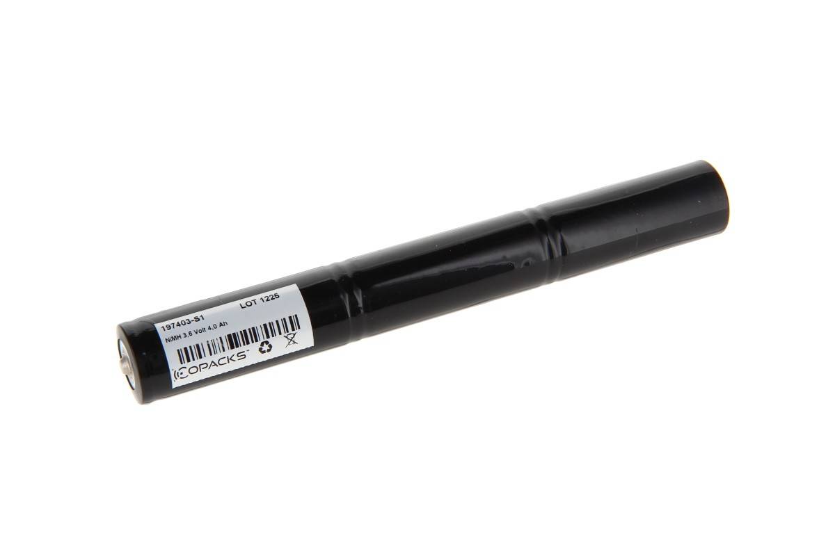 Batterie NiMH CoPacks pour éclairage de secours et de sécurité - Format 7/5 Cs - 3,6 V 4000 mAh 180 x 23 mm (MC006)-0