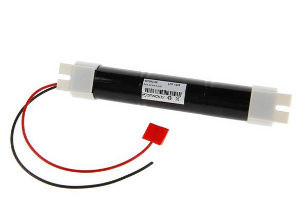 Éclairage de secours et de sécurité à piles CoPacks NC - Format D - 3,6 V 4000 mAh 180 x 33 mm (Connexion)
