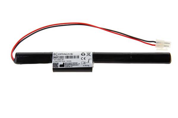 Éclairage de secours et de sécurité rechargeable NiMH CoPacks - Format AA - 6 V 1600 mAh 19,4 x 14,7 x 285,9 mm...
