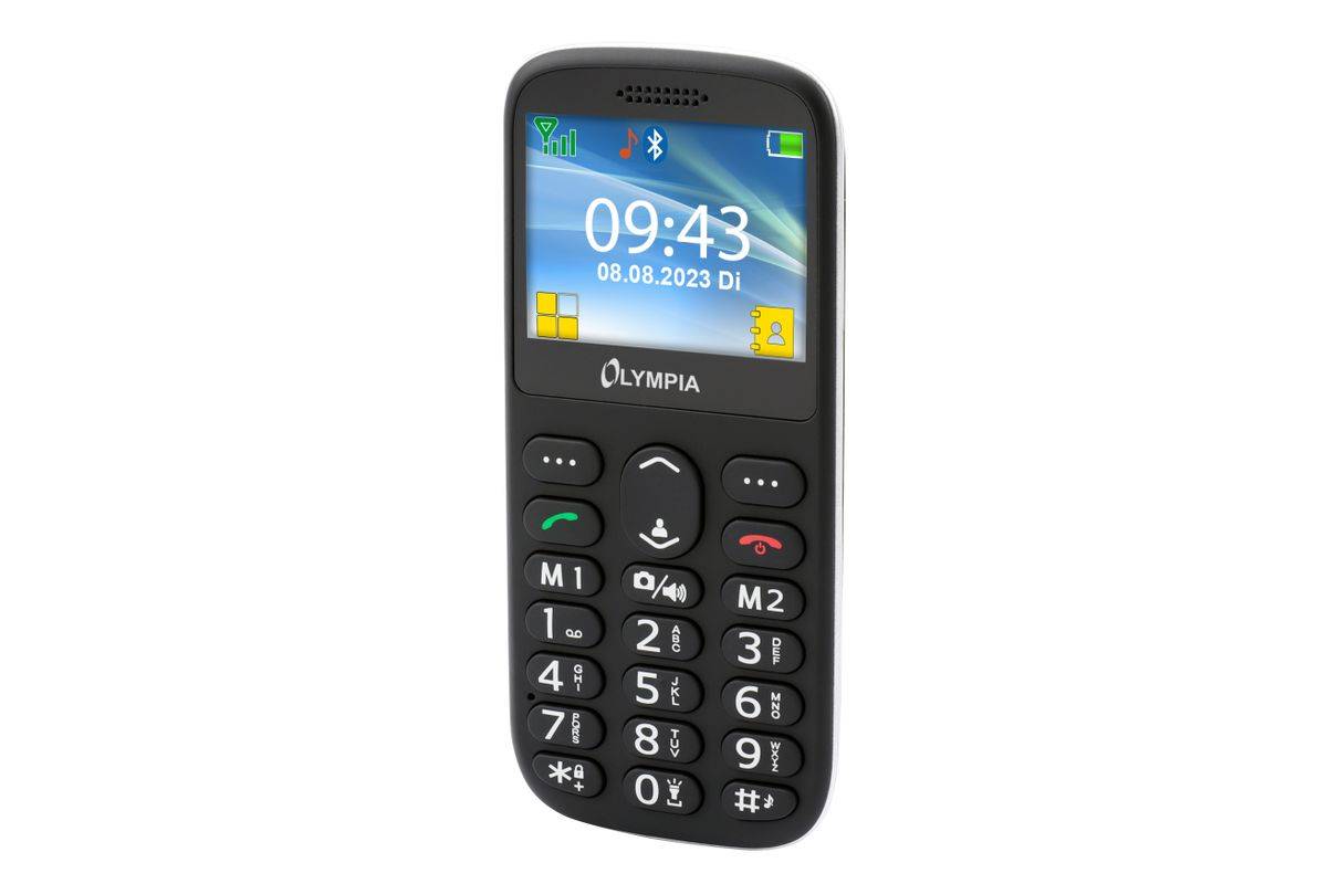 Olympia Sun, Barre, Double SIM, 5,87 cm (2.31"), 0,3 MP, Noir-1