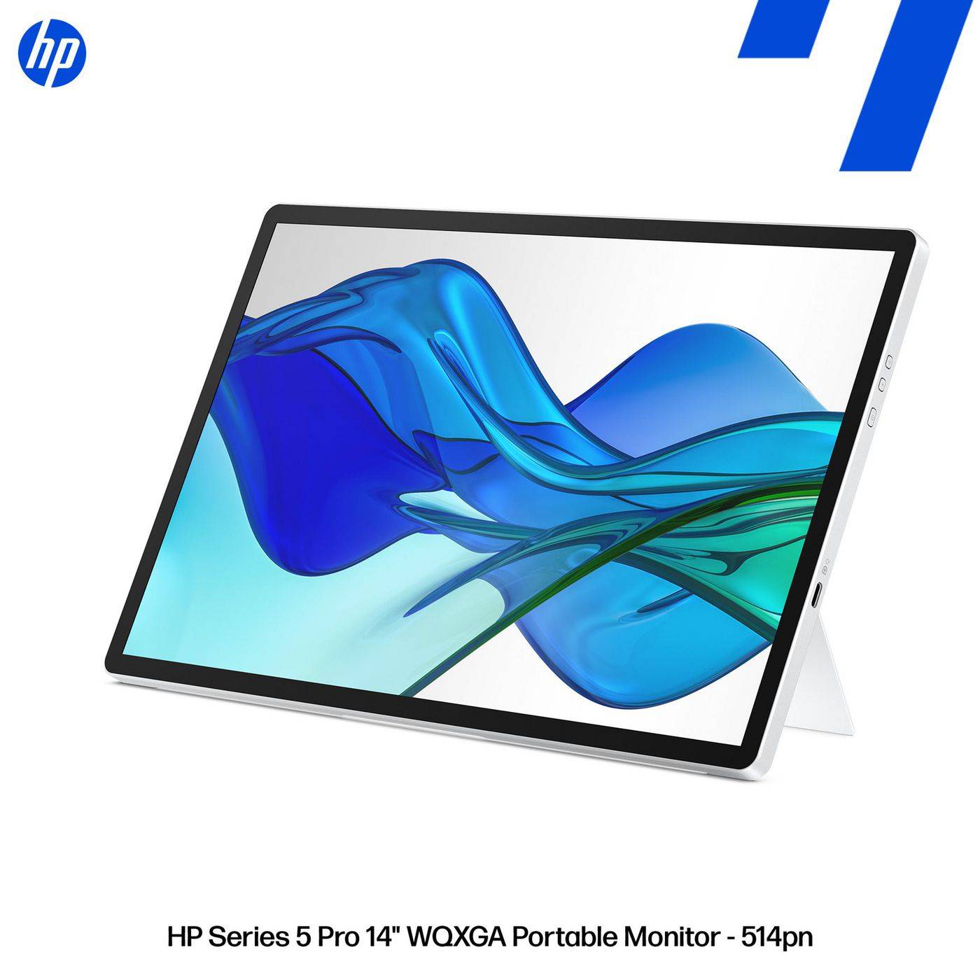 HP Series 5 Pro 14p WQXGA 2560 x 1600 Portable Monitor/Flat IPS with Edge-lit/2 USB Type-C up to 65W USB Power Delivery-3