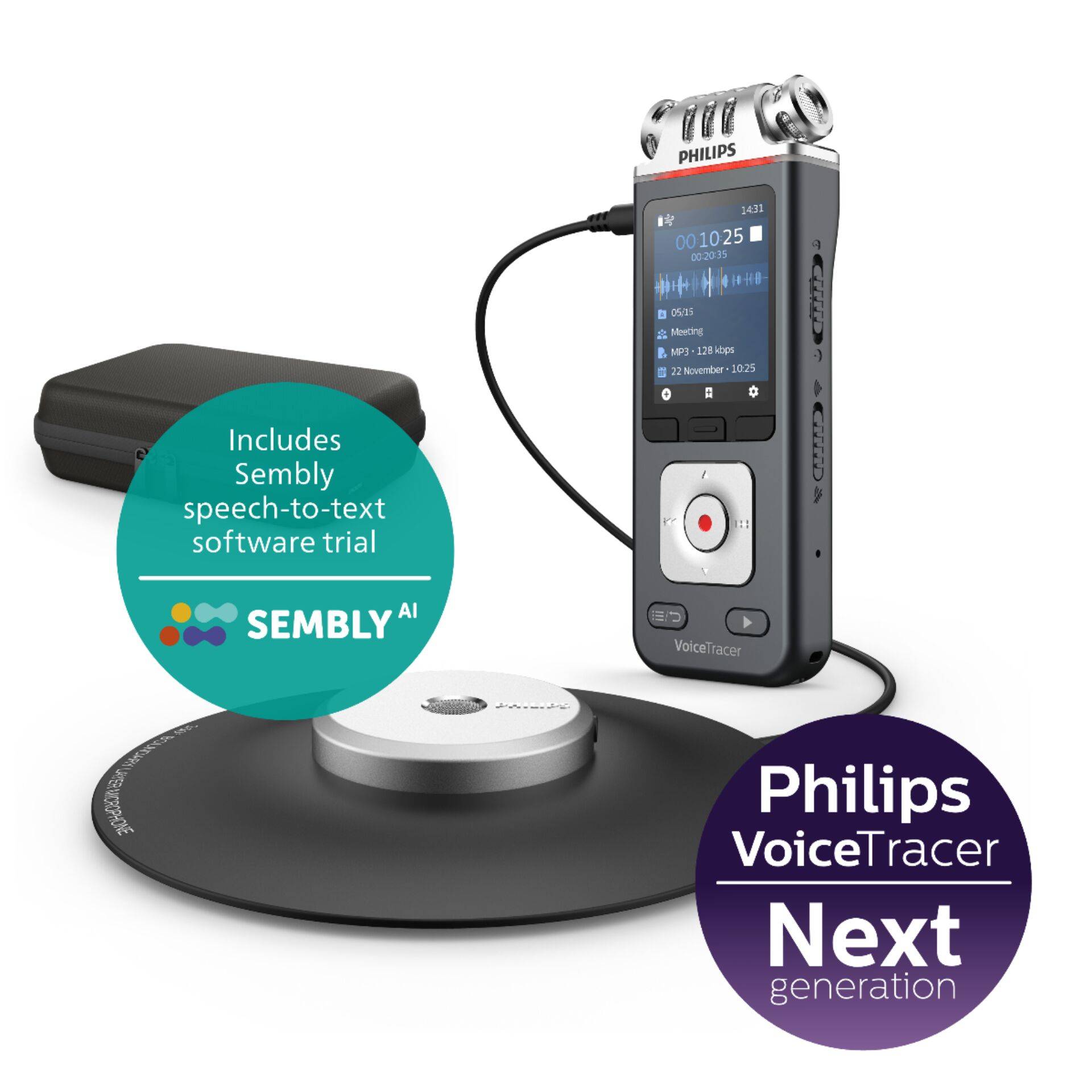 Dictaphone numérique Philips VoiceTracer DVT8115-2