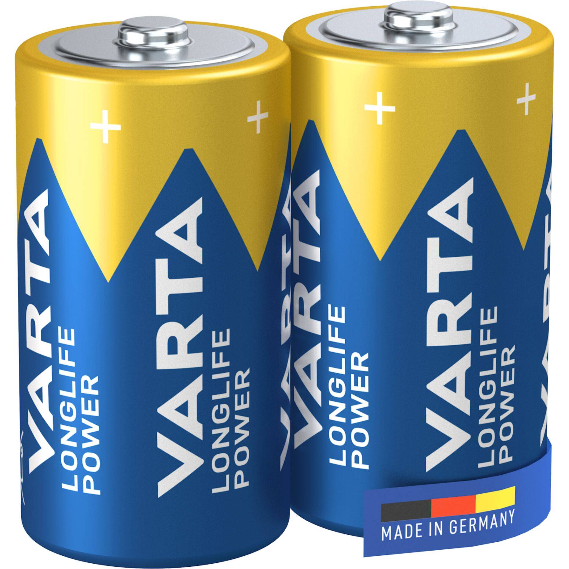 Blister 2 piles alcalines 1,5V LR14 Longlife Power Varta-1