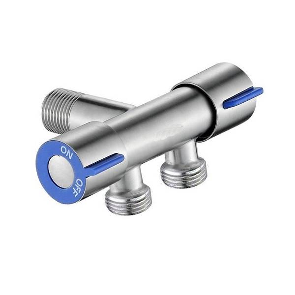 Robinet Trois Voies Une Entrée Deux Sorties En Inox 304 Avec Cartouche Céramique YONIS
